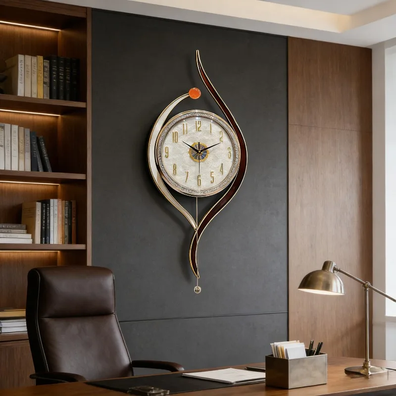 T*-Creative Silent Wall Watch Digital Luxury Design Fashion Aesthetic Clock Wall Modern Nordic Da Parete Home Decoration