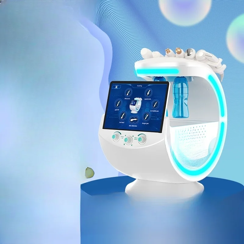 

Smart ice blue small bubble skin management beauty instrument, oxygen injection instrument, skin detection large bubble