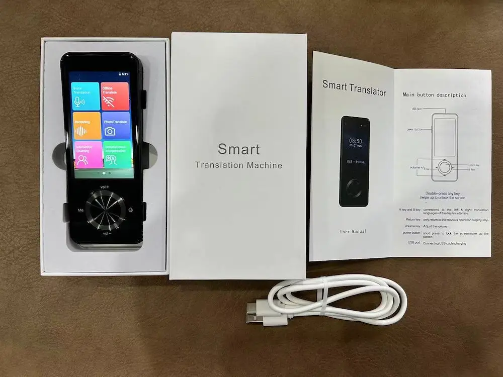 

M9 Translator Device Supports 12 Offline 137 Languages Intelligent Translator Real-time Voice Recording Text Translate Machine
