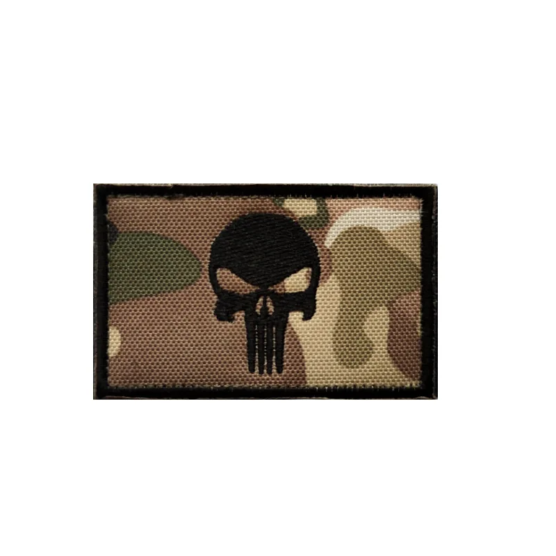 army fans clothing pacthes skull armband embroidered applique for jackets camouflage combat stickers