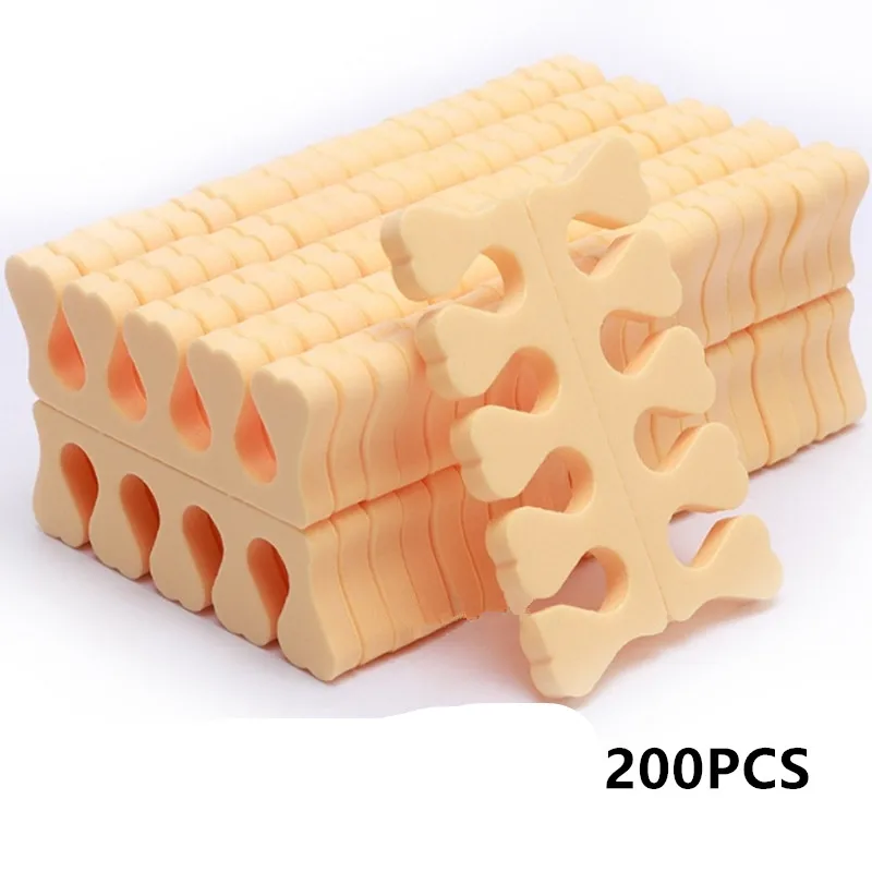 Esponja separadora de dedos para manicura y pedicura, kit de herramientas de belleza, esmalte de Gel UV suave, 50/100/200 piezas