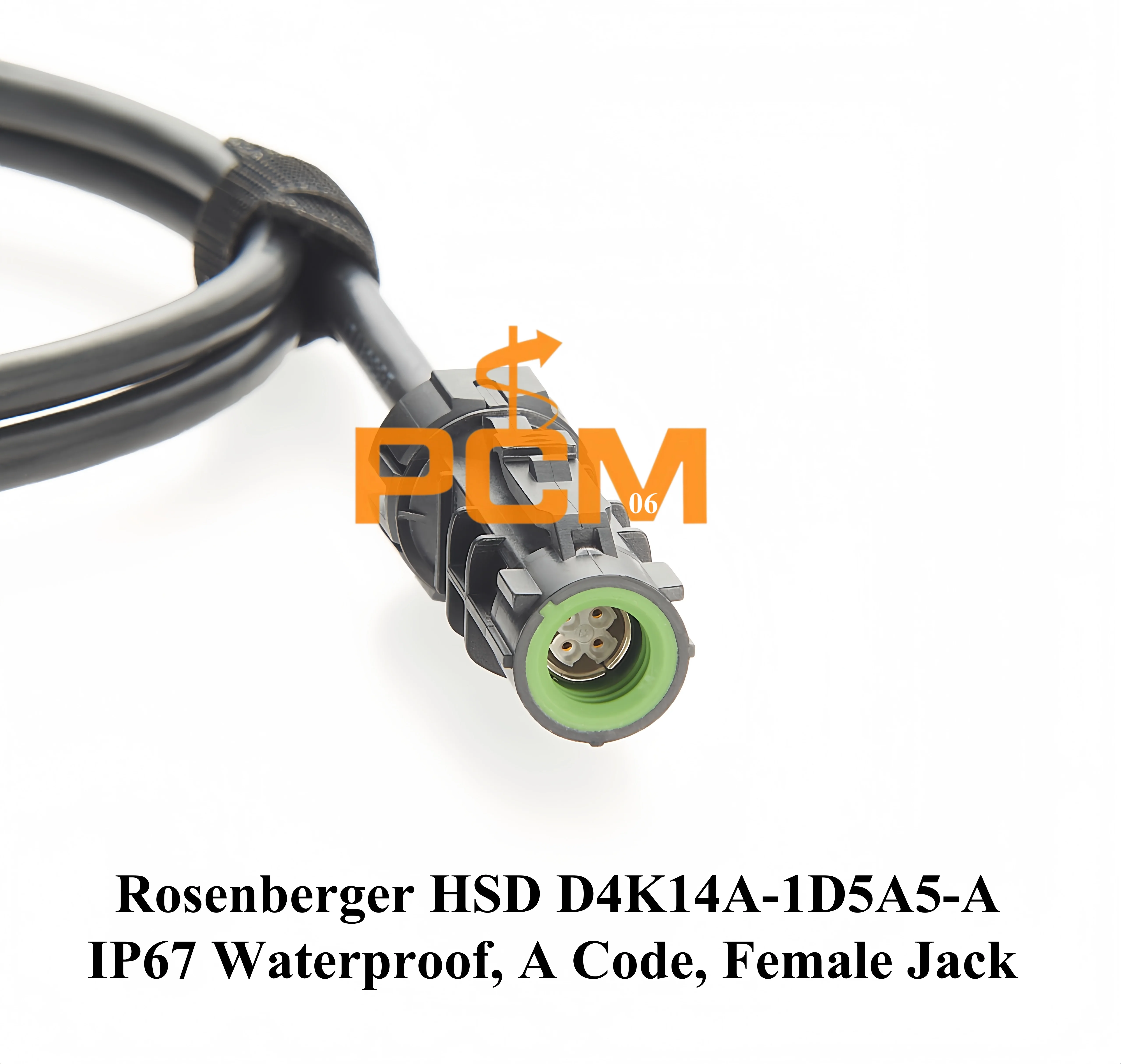 Original Rosenberger IP67 wasserdichtes HSD LVDS 535-Kabel, A Code 4-polig D4K14A-1D5A5-A Buchse auf Buchse Kfz-Kabelbaugruppe – Detail 3