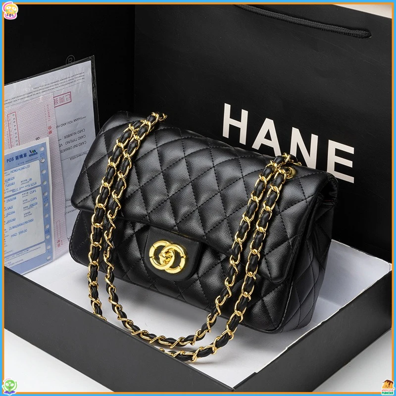 

2025 new women's bag versatile high-end shoulder messenger bag small fragrant wind diamond chain bag DIY