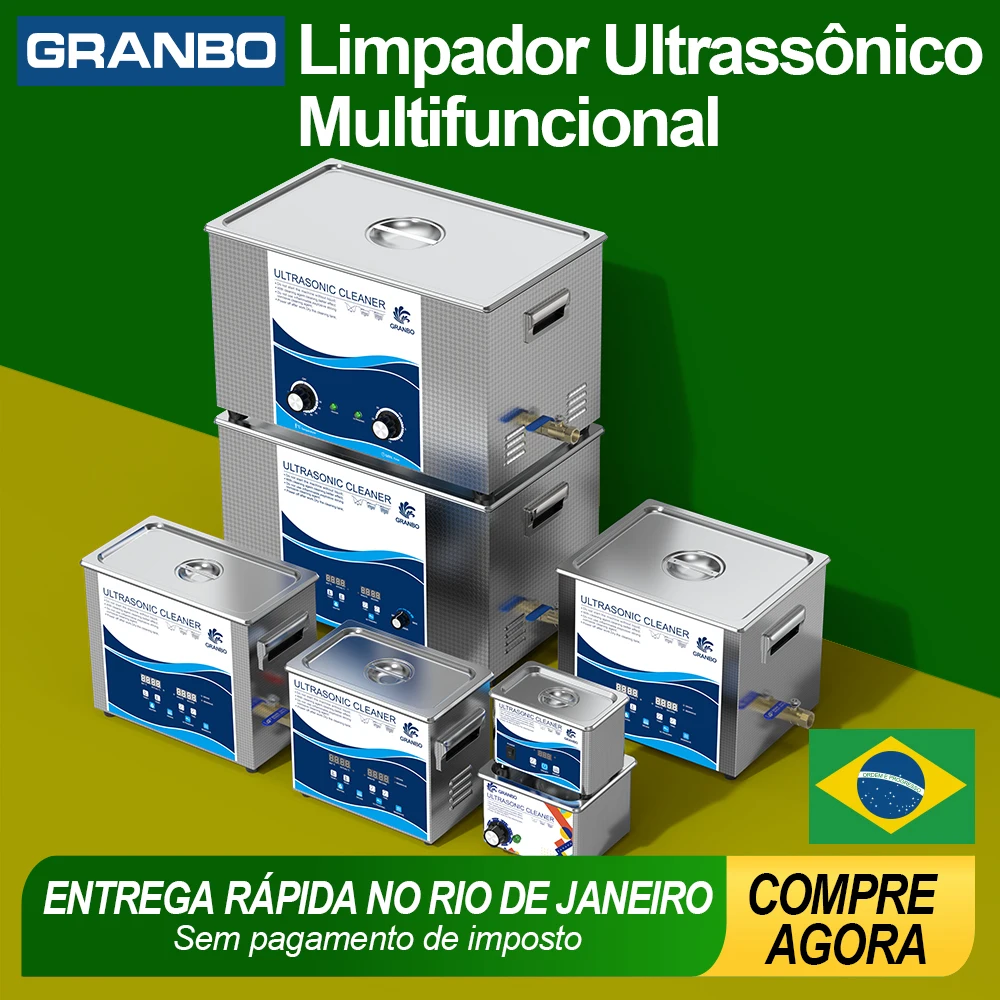 Limpador ultrassônico de mesa 0,8L 1,3L 30L 110V/220V 40KHz 60W/900W Lavadora ultrassônica Brasil Entrega soi local