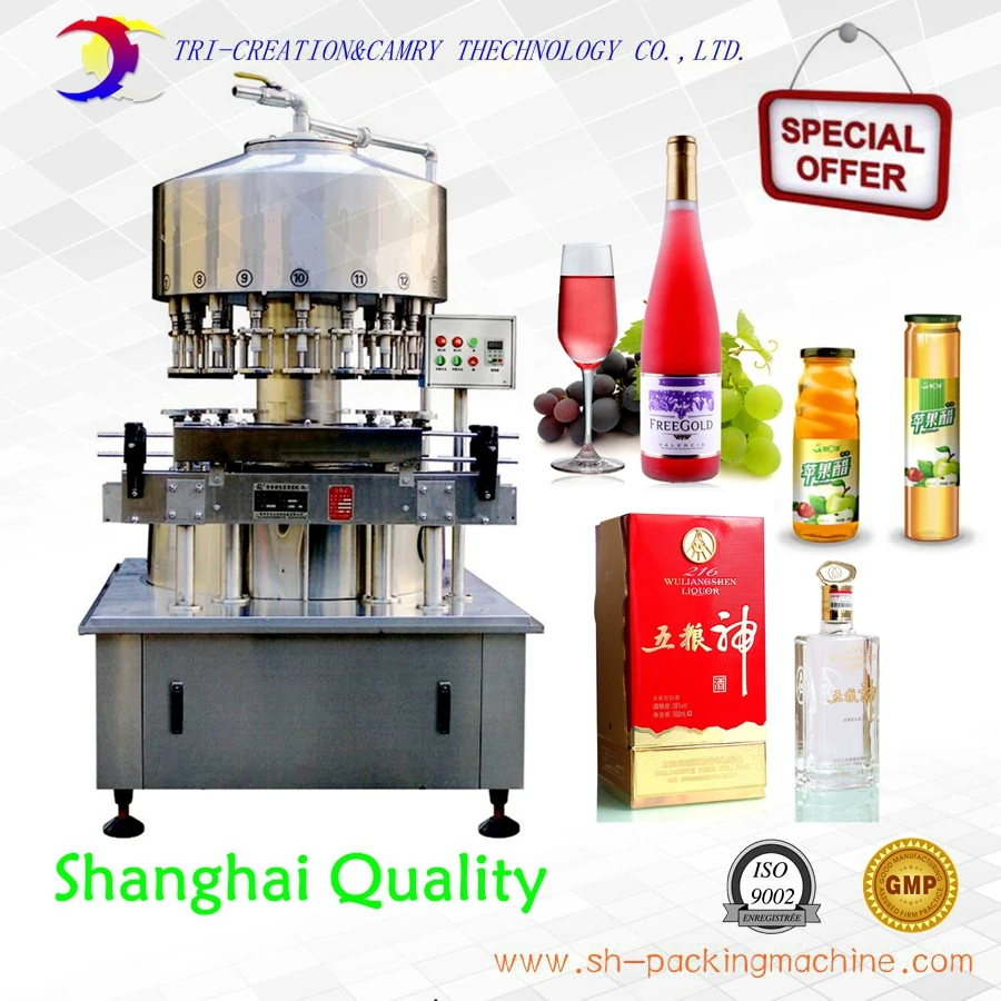 red wine vinegar filling machine,liquid level negative pressure filler，beverage machine for wine,12 nozzles 2L