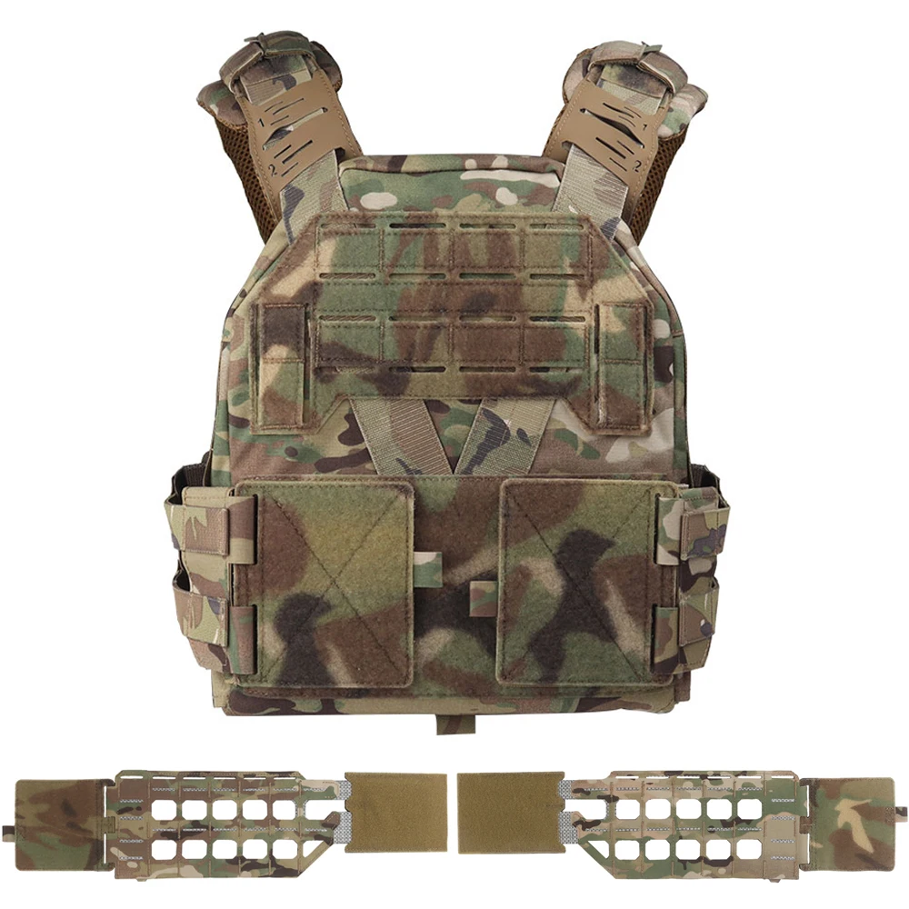 

KZ Plate Carrier Low-profile Comfort MOLLE Hunting Vest Quick Release Cummerbund Combination Tactical Airsoft Games Protect Gear