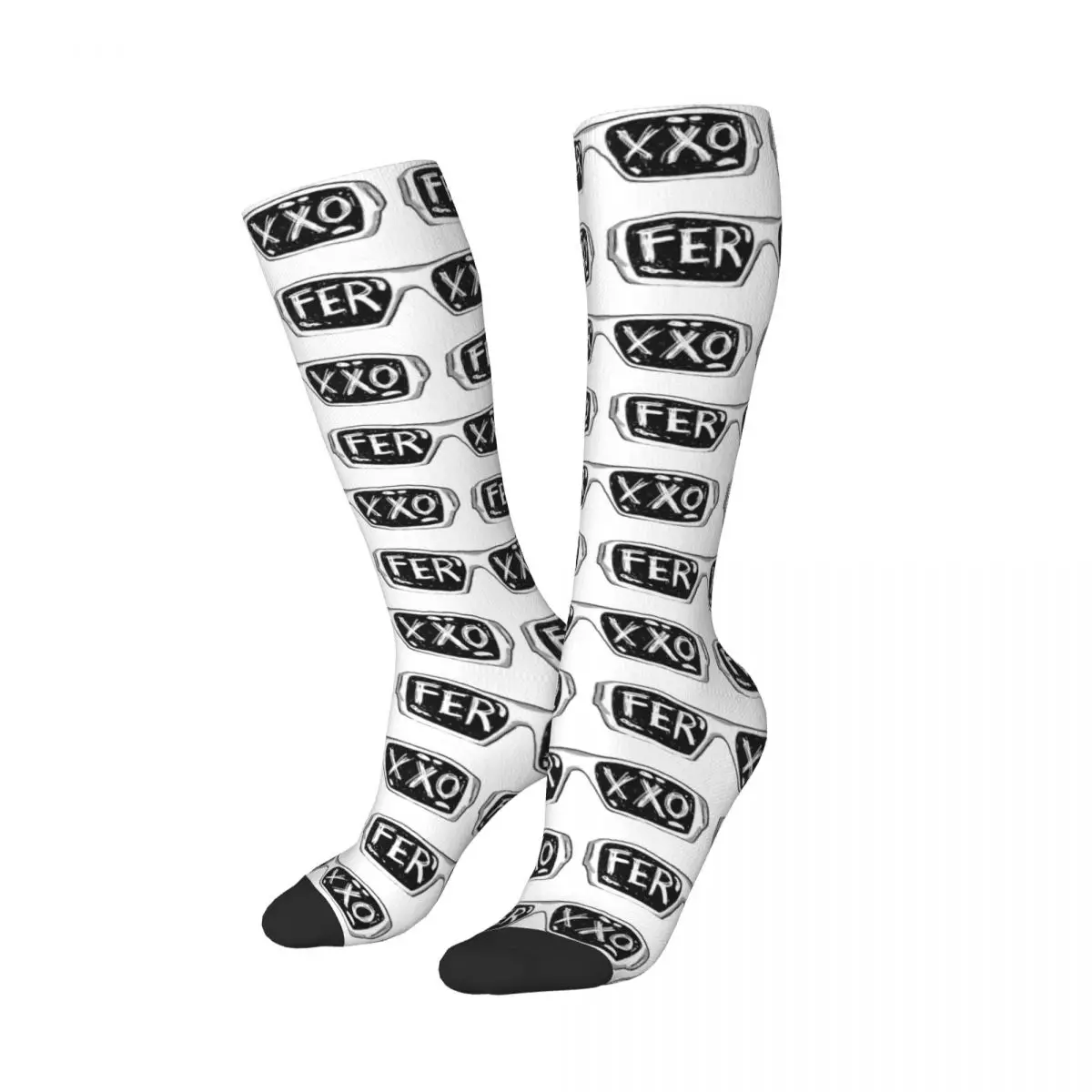 Ferxxo Glasses - Feid Logo Classic Sticker Socks Harajuku Super Soft Stockings All Season Long Socks for Man's Woman's Gifts