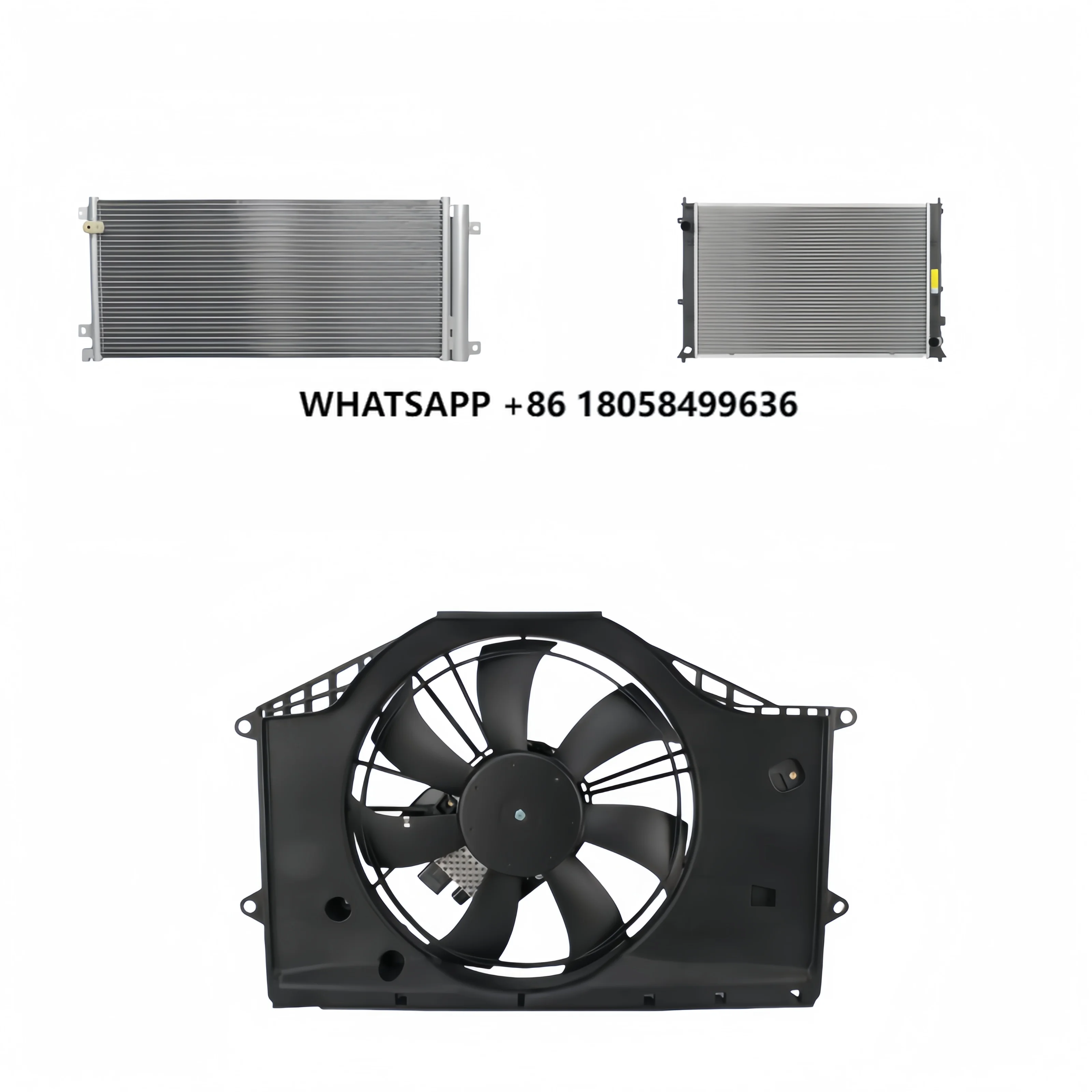 

Automotive Cooling System Replacement Radiator Condenser FAN FAN Motor for 1.5L 2016 2017 2018 2019 3PCS