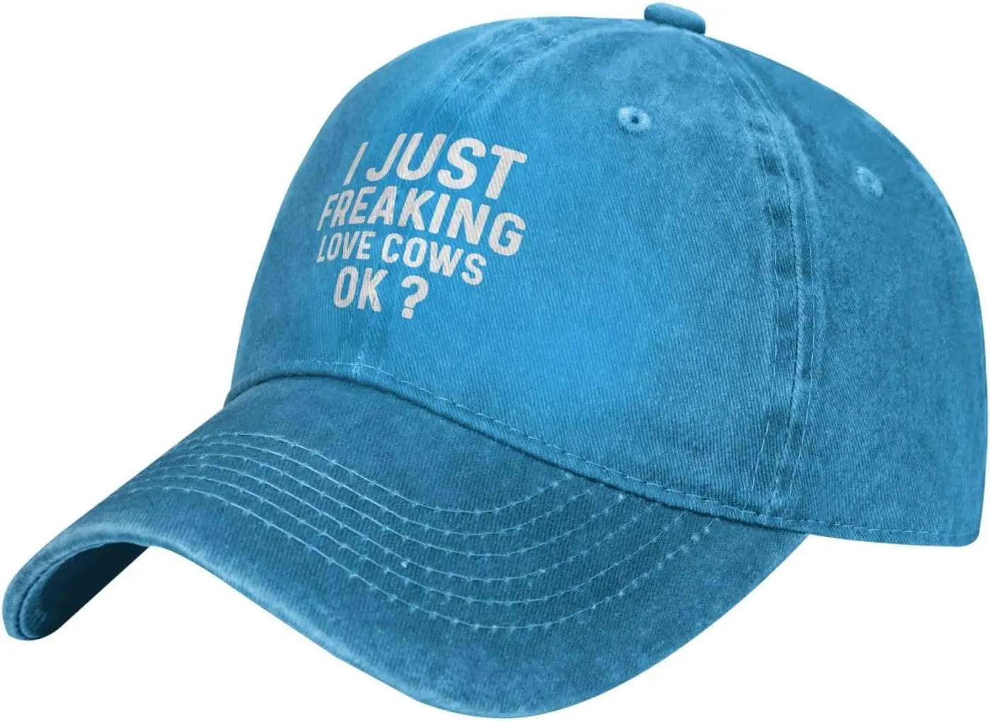 I Just Freaking Love Cows Ok Hat Men Baseball Caps Adjustable Hat