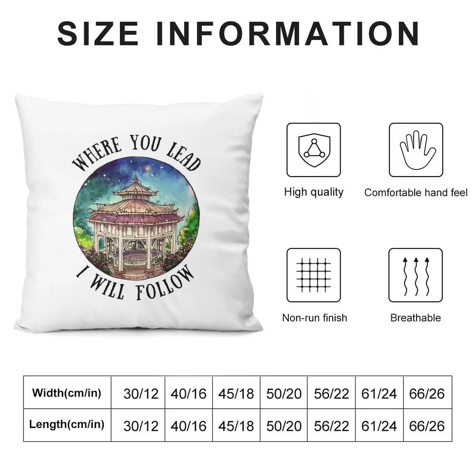 Gazebo at Town Square - Night Stars - Where You Lead I Will Follow - Gilmore Throw Pillow Sitting Cushion Pillow Cases pillow