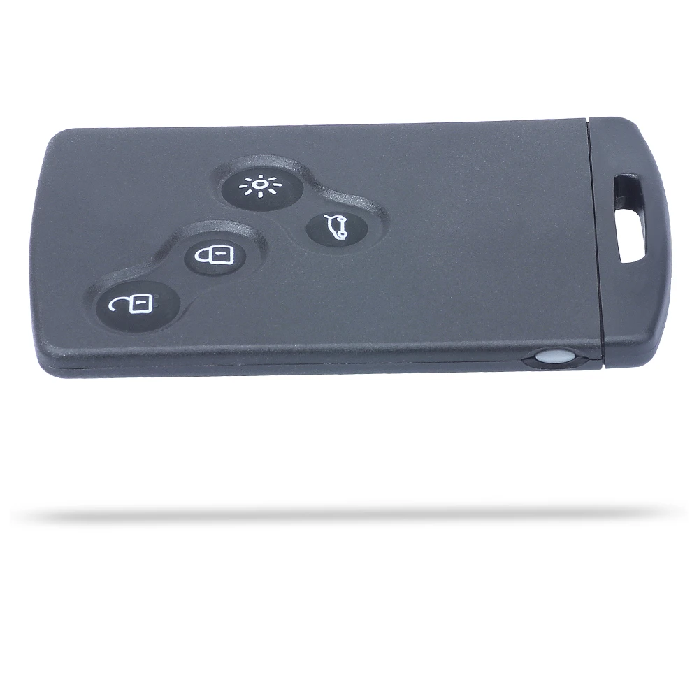 Diykey keyless Go 4ปุ่มรีโมทสมาร์ทการ์ด433MHz ชิป4A PCF7952สำหรับ Renault Koleos 2009 - 2016