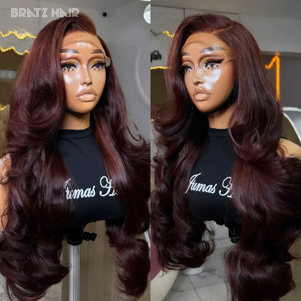 

Chocolate Brown 13x4 Lace Frontal Wig Human Hair 360 13x6 HD Transparent Body Wave Lace Front Wig 4x4 Glueless Wigs for Women