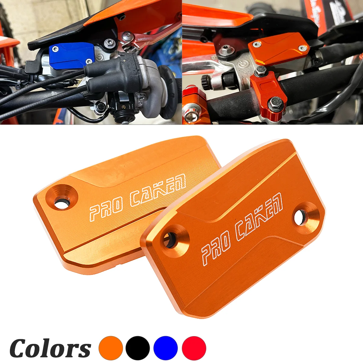 

CNC Front Brake Clutch Reservoir Cap Cover For KTM 150 200 300 350 450 500 EXC EXC-F XC XC-W XCFW SX SX-F TPI Six Days 2017-2023