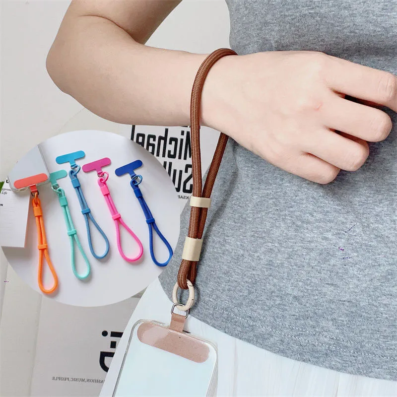 

﻿Adjustable Mobile Phone Lanyard Short Universal Wrist Strap With Self-locking Anti-drop Design Durable Phone Case Accessories