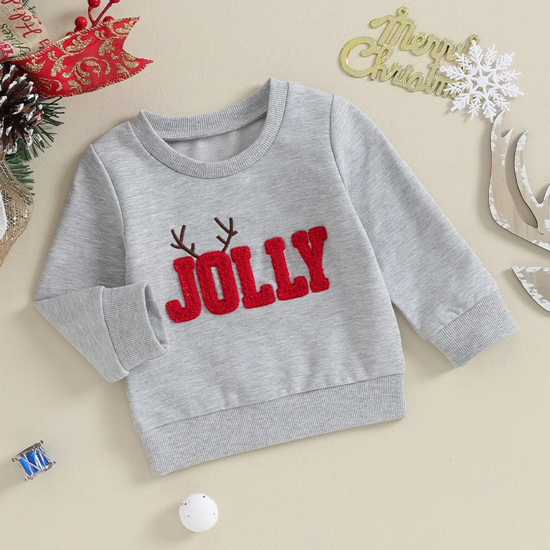 Girls Winter Holiday Reindeer Print Knit Sweater Dress Long Sleeve Crewneck Pullover Jumper for Toddler Kids