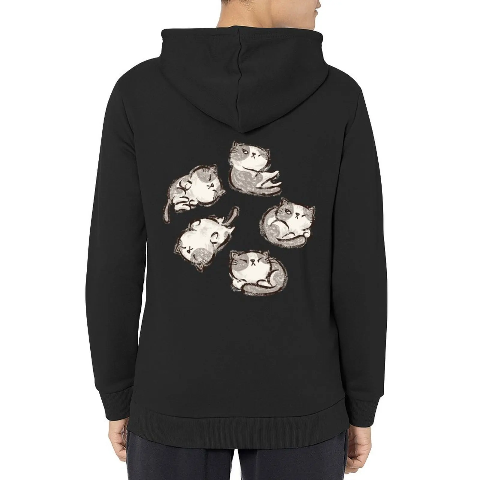 

Impudent cats relax Hoodie mens designer clothes autumn jacket men graphic t shirts men anime clothing mens hoodies