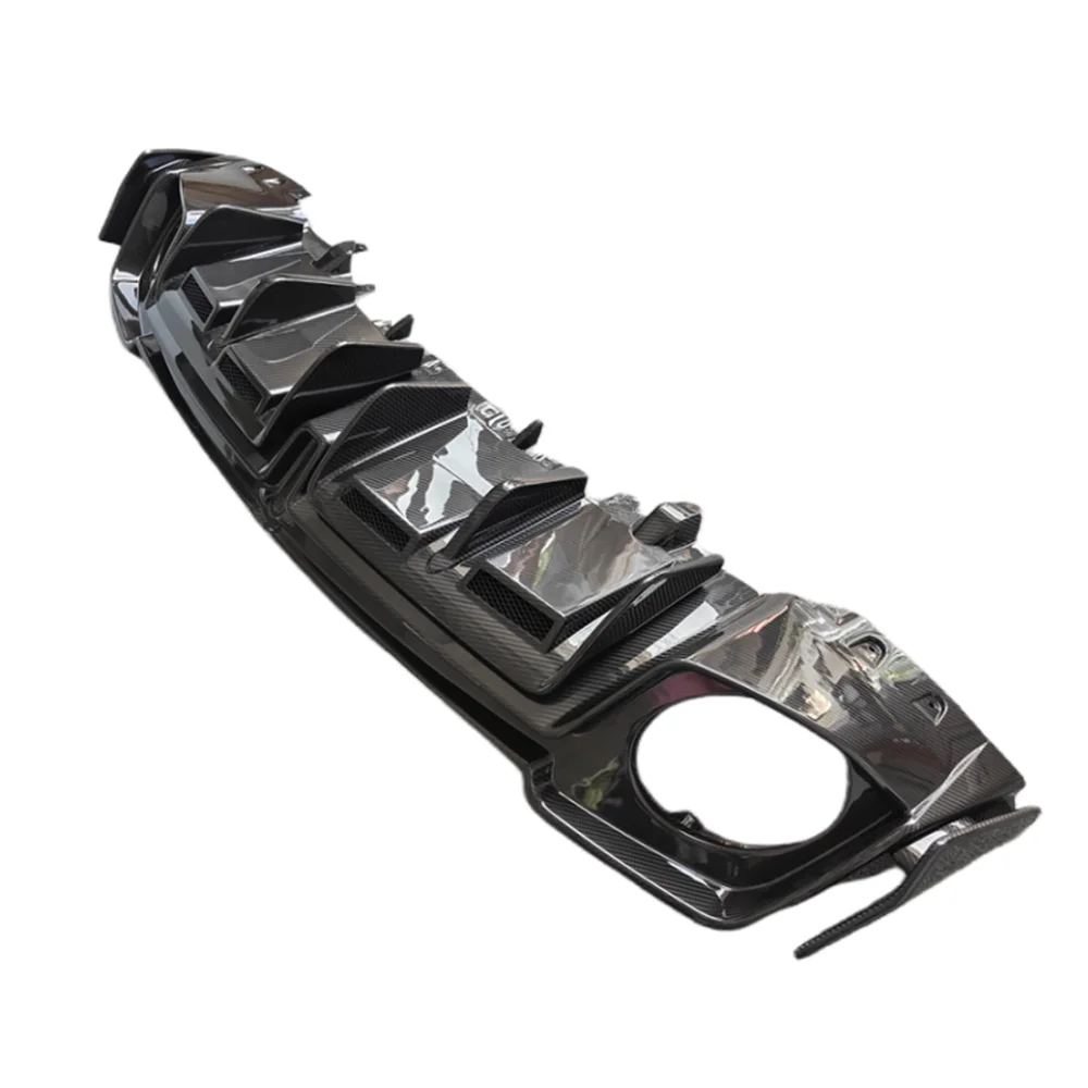

Used for 2020-2024 Audi R8 V10 Upgrade CAP Style Quality Dry Carbon Fiber Rear Bumper Lip Spoiler Body Kit