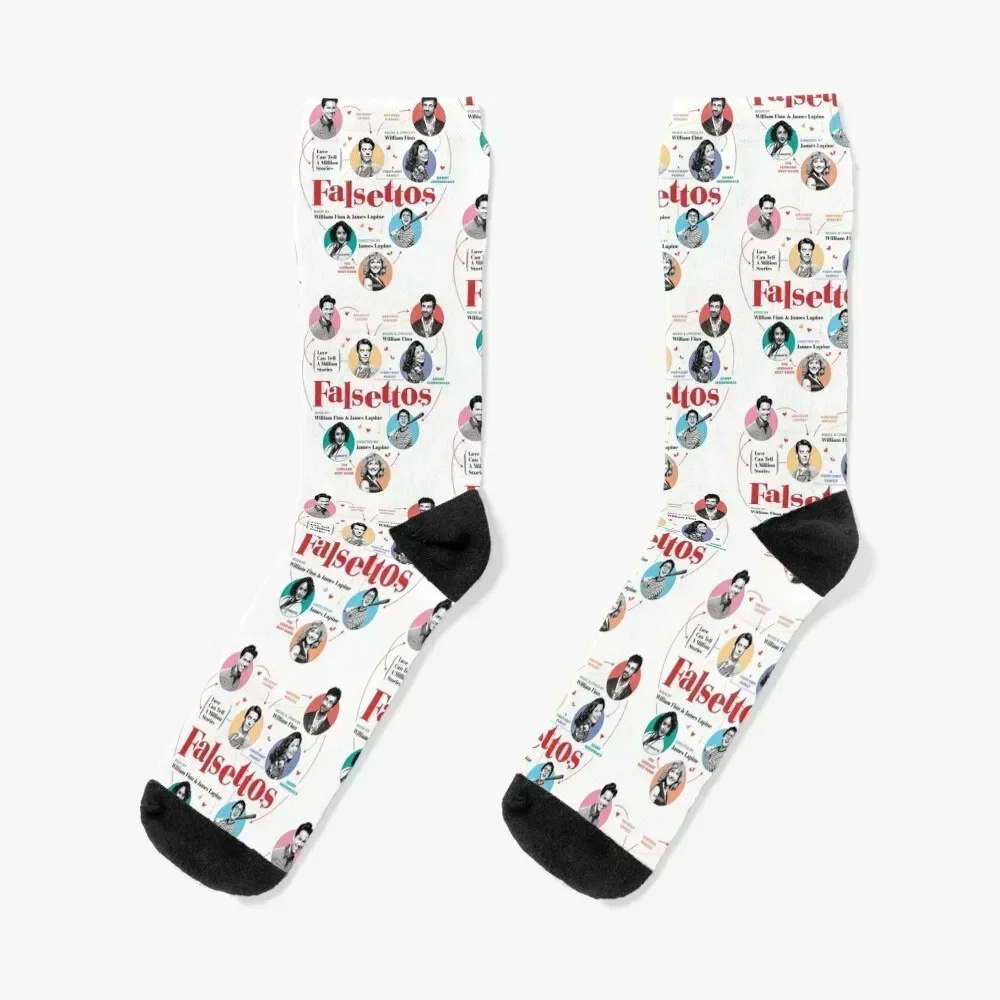 

Falsettos 2016 Poster Socks sheer fashionable luxury Socks Women Men's