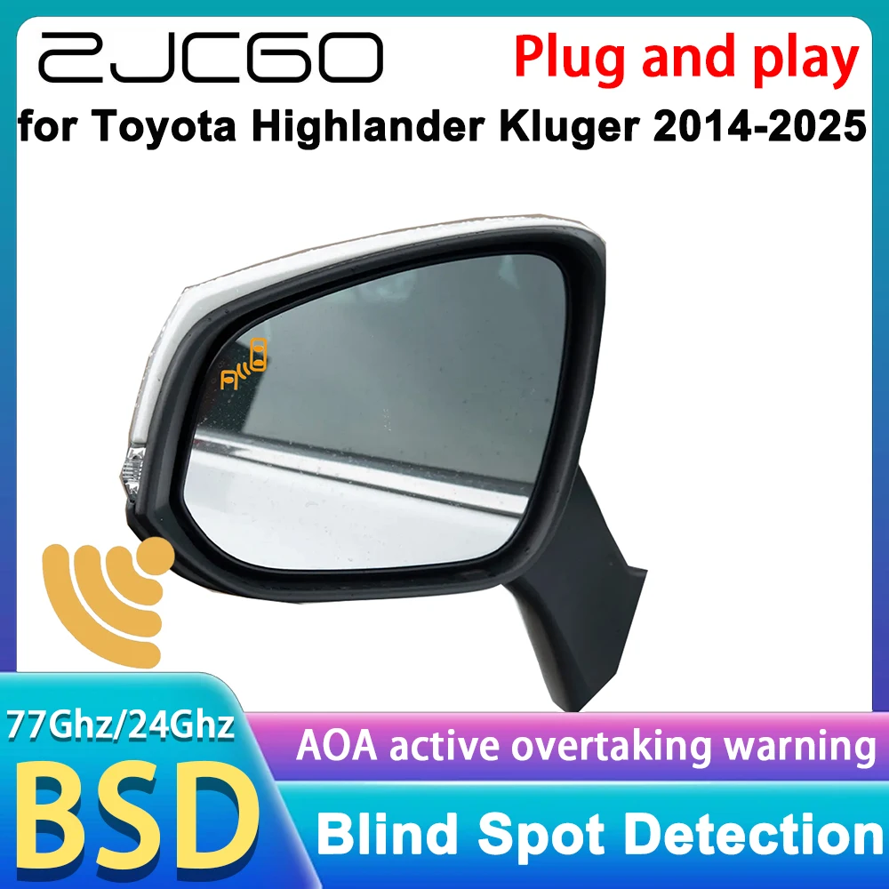 for Toyota Highlander Kluger XU50 XU70 2014-2025 Rear Cross Traffic Alert Blind Spot Monitor Assist Detection DSM RCTA System