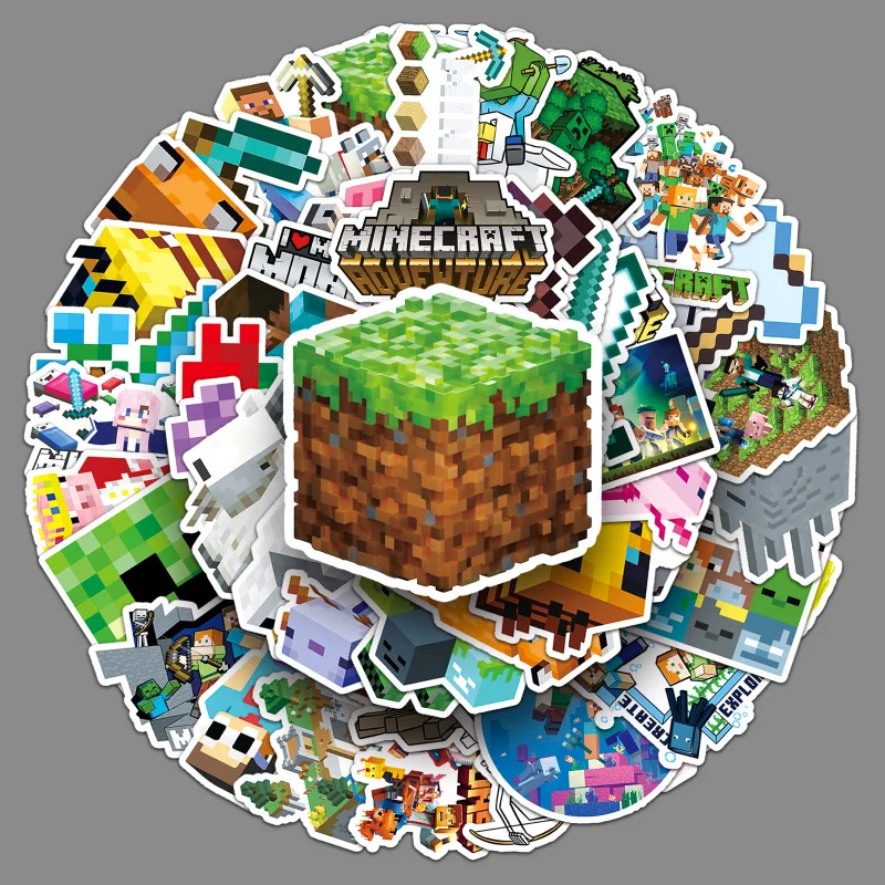 50Zhang My World Graffiti Personalized Cartoon Game Gu KaDIYLuggage Scooter Waterproof Stickers