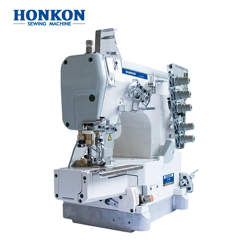 Hot market HK-600 Direct drive high speed small flat bed interlock sewing machine Suitable for knitted fabrics