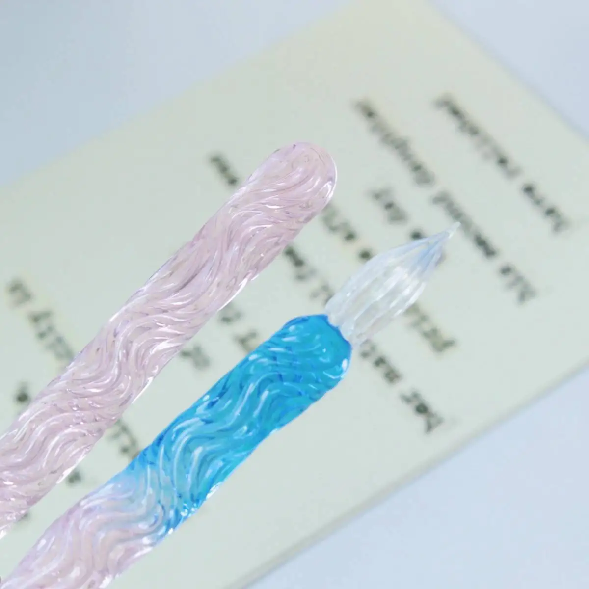 Handmade Polished Pretty Glass Dip Pen,smoothly Writing Pen