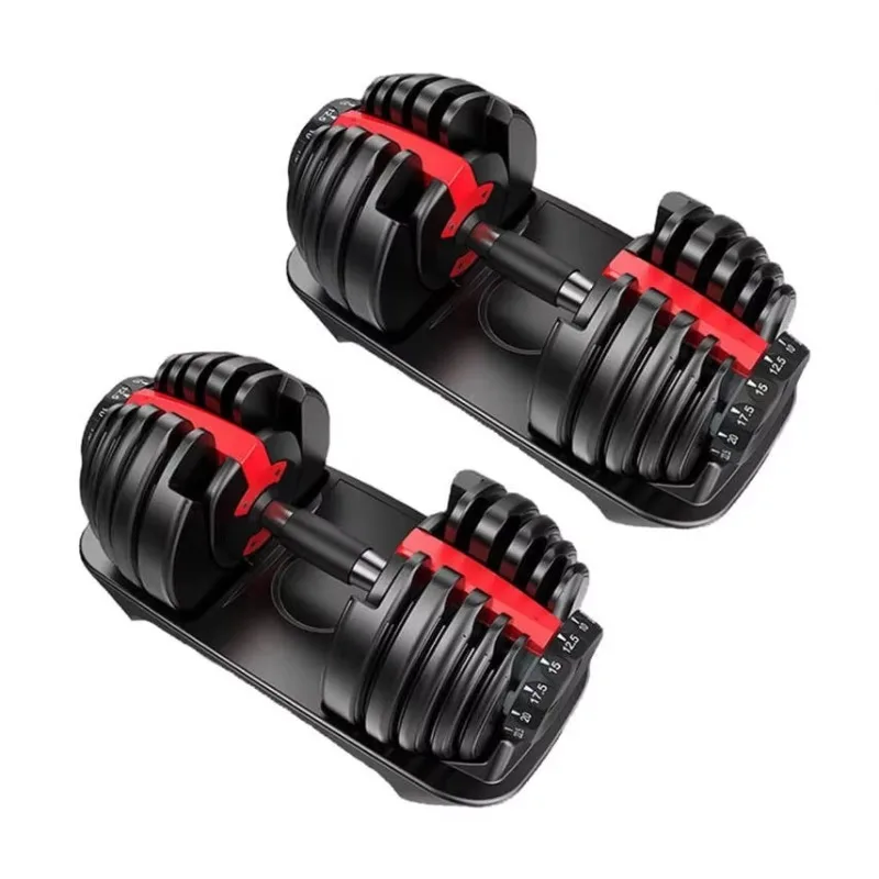 

24kg Free Weights Dumbbell Set Auto Fast Adjustable Gym Equipment Supply Professional Home Gym Fitness Gear Hot Sale
