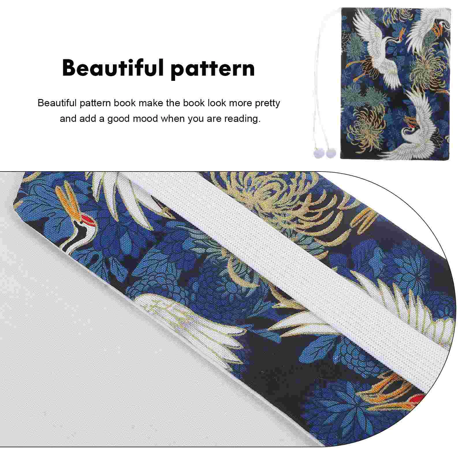 Fabric Book Protector Sleeve Decors Ledger Protective Cover Stylish Decorative Corner