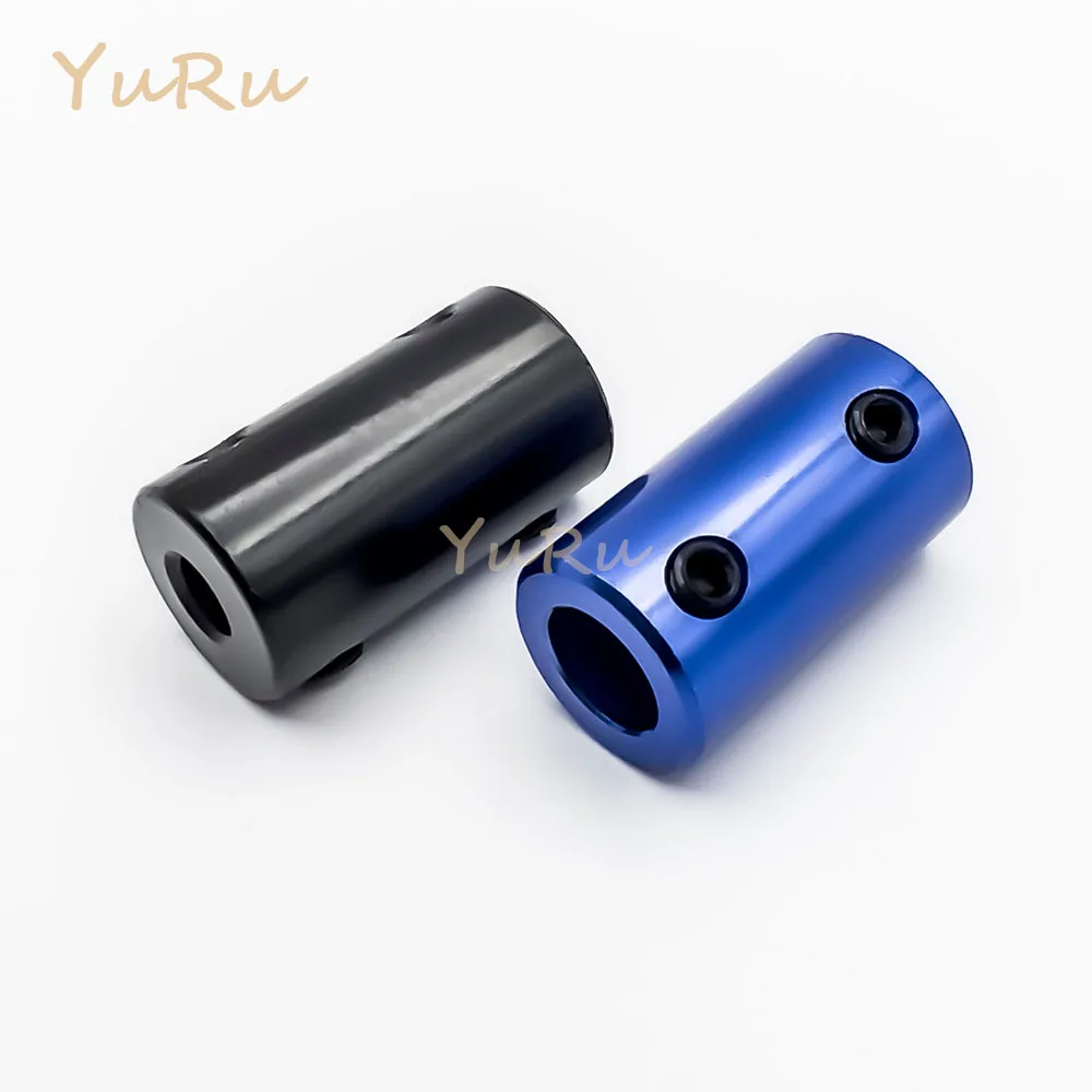 1PCS D14L25 Rigid Top Wire Coupling Aluminum Alloy Bore 3/4/5/6/6.36/7/8mm D14 L25 Shaft CNC Jaw Shaft Motor Coupling Black/Blue