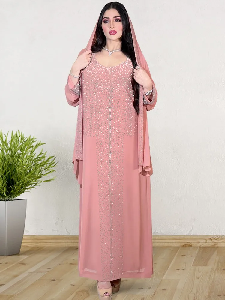 Ramadan Eid Abaya Embroider Dubai Turkey Muslim Hijab Dress Islamic Clothing African Dresses For Women Robe Musulmane Djellaba