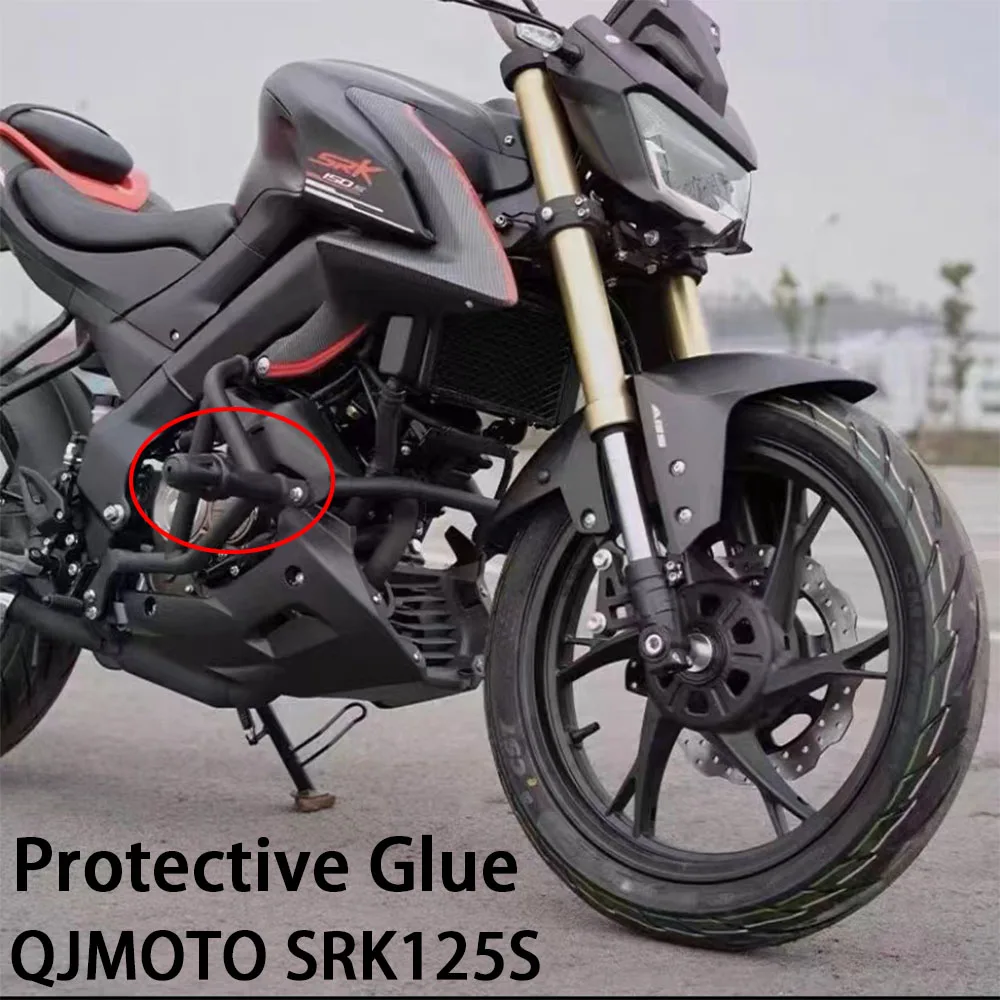 

New Motorcycle Accessories For QJMOTO SRK125S 125SRK QJ SRK 125 S Bumper Anti-Drop Guard Rod Protective Glue