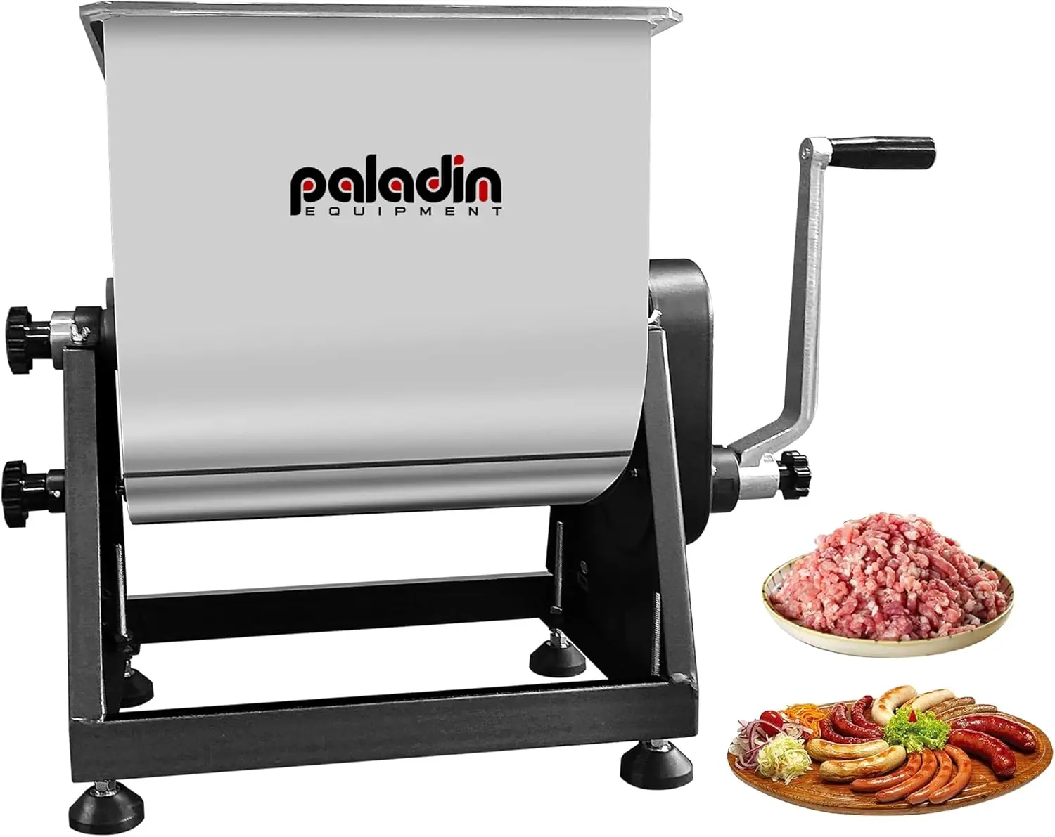 

7Gal 50 LBS Capacity Meat Mixer for Sausage, Manually Cranked or Motorized Stainless Steel Sausage Mixer for Kitchen, Deer Proce