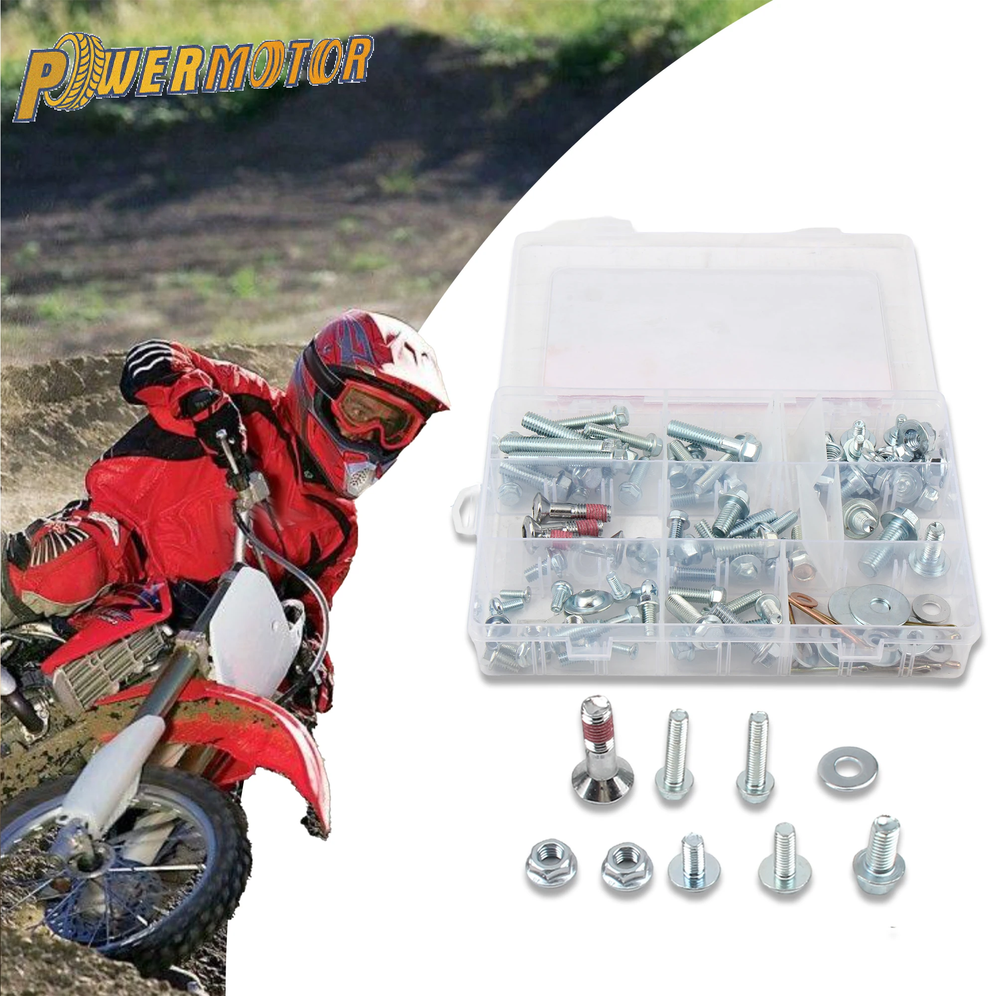 Universelles Schrauben- und Bolzenset für Honda CR CRF CR125 CR250 CRF250 CRF 450 RX/L/RX 2003-2024 Motorrad-Verkleidungsreparatur
