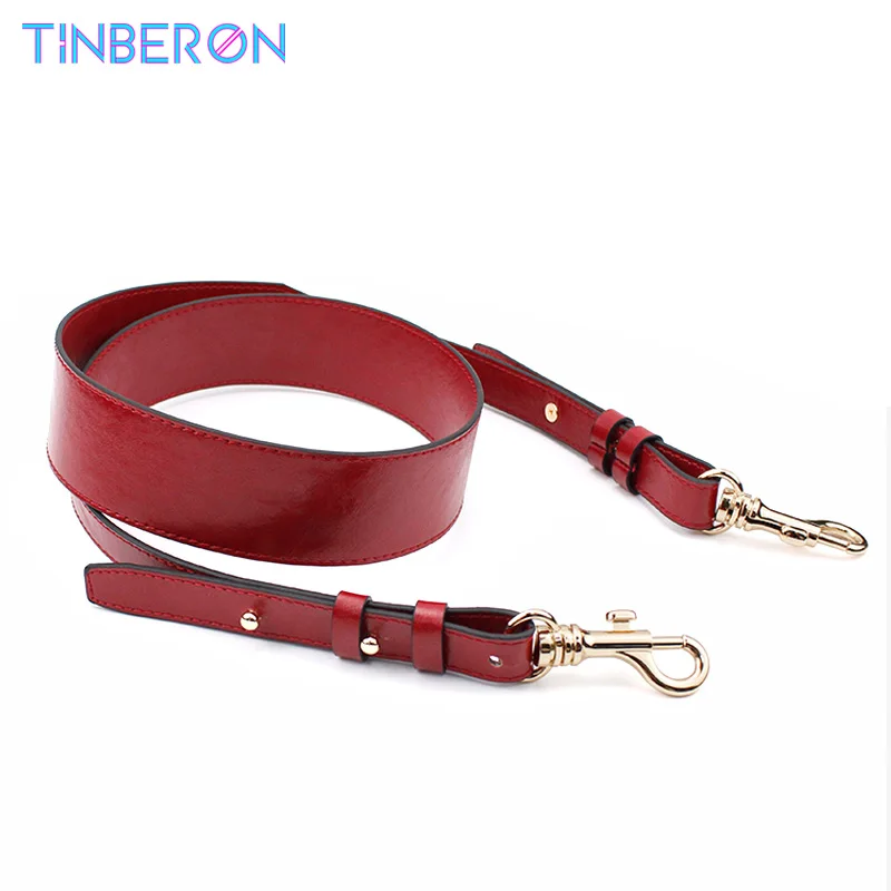 TINBERON Oil Wax Leather Adjustment Bag Strap Detachable O bag Handles Replacement Accessories Shoulder Strap Handbag Belt Strap