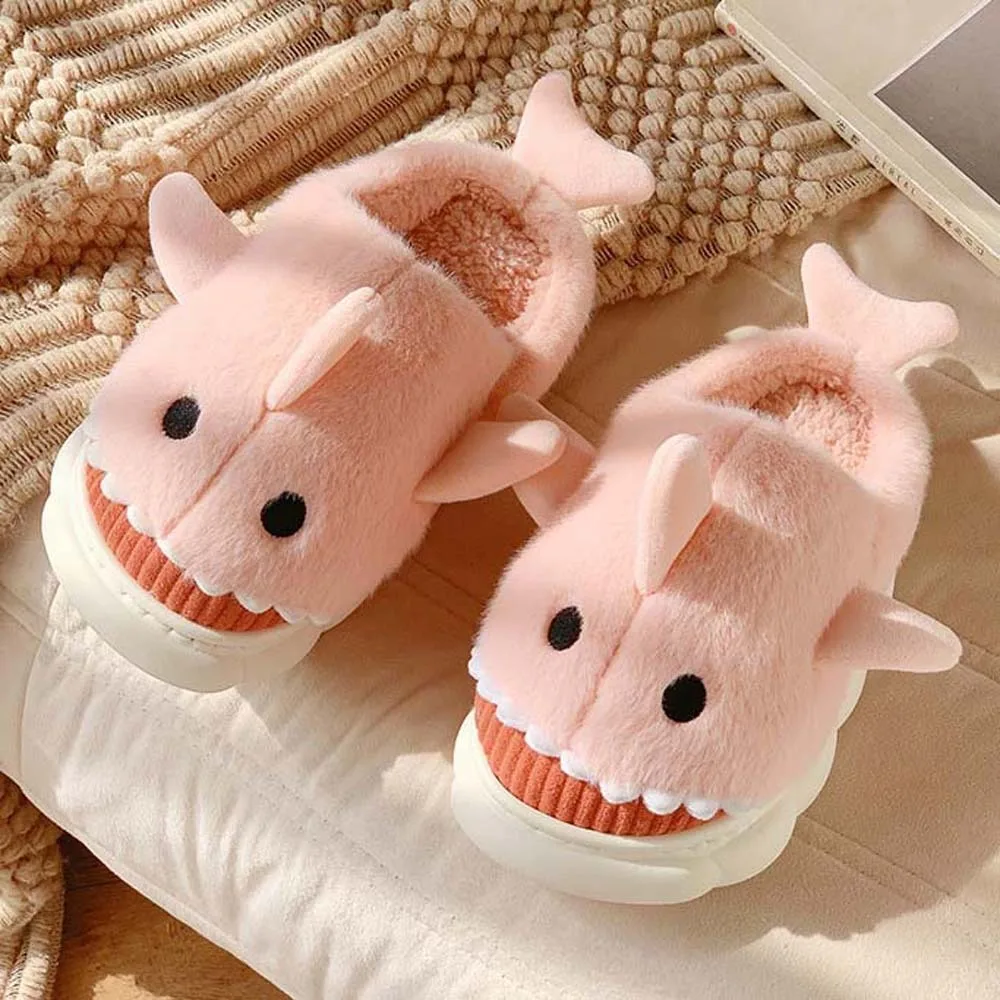 Zapatillas de tiburones nublados, zapatillas de felpa de tiburón, zapatos de invierno, mocasines deslizantes de felpa, zapatillas mullidas de invierno, animales suaves