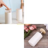 Automatic Pop-up Cotton Bud Swabs Toothpick Dispenser for Case Home Hotel Decora