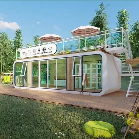 Custom Prefab Hotel, Movable Outdoor Container Office, Home stay Prefabricated Home resort Villa