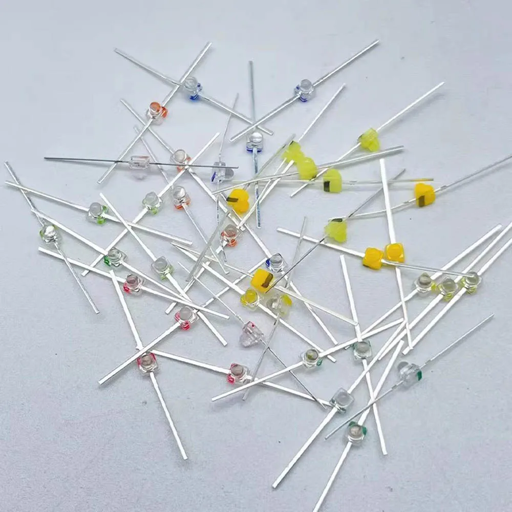 30PCS 1.5 MM LED Diode Light White Yellow Red Green Orange Blue Original Color DIP