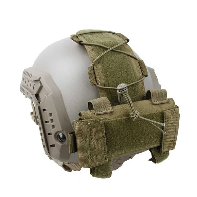 Bolsa táctica 500D para batería – gancho helmet MOLLE