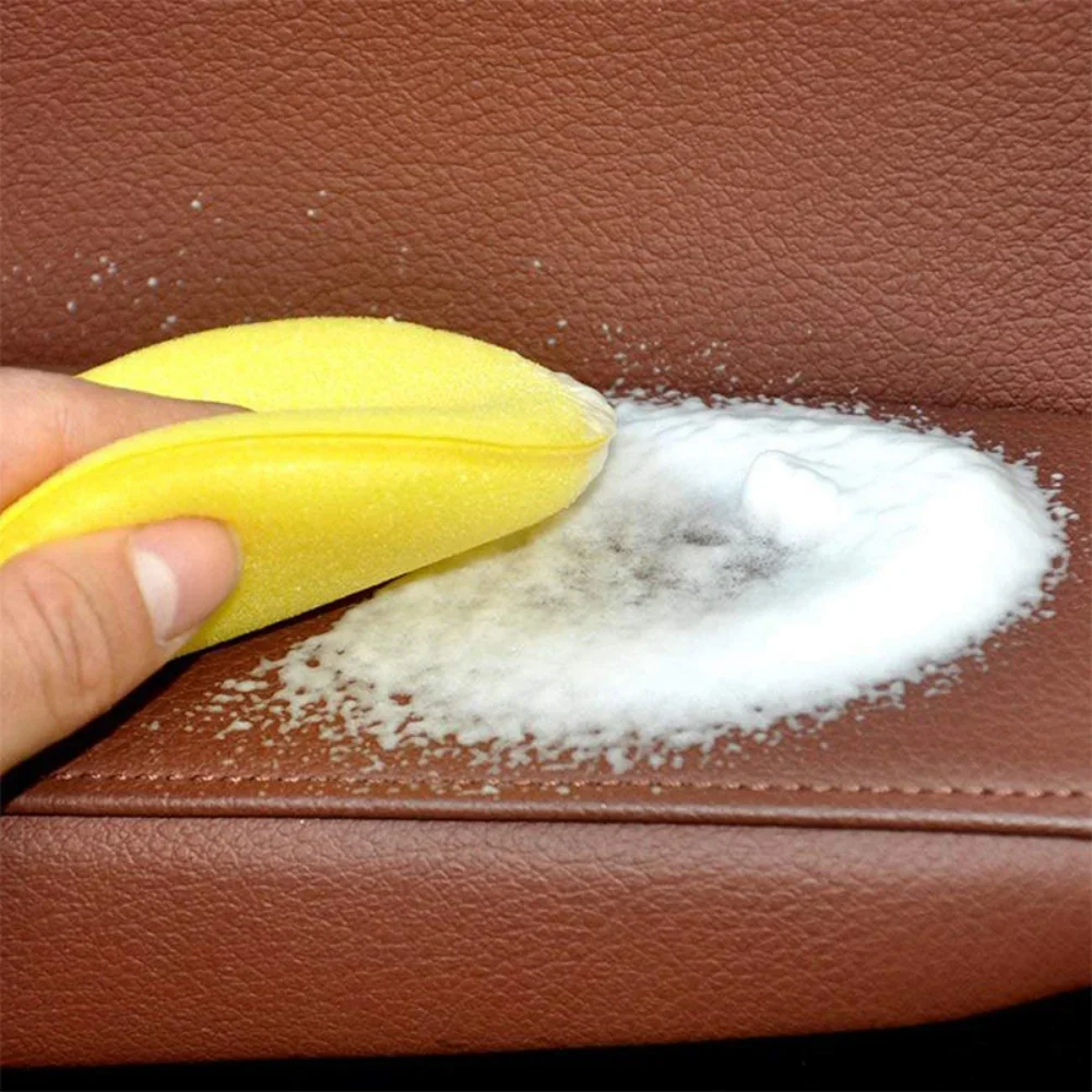 10pcs Car Round Waxing Polish Sponges High Density Foam Applicator Pads Curing and Polishing Sponges Car Detailing Tools Wash