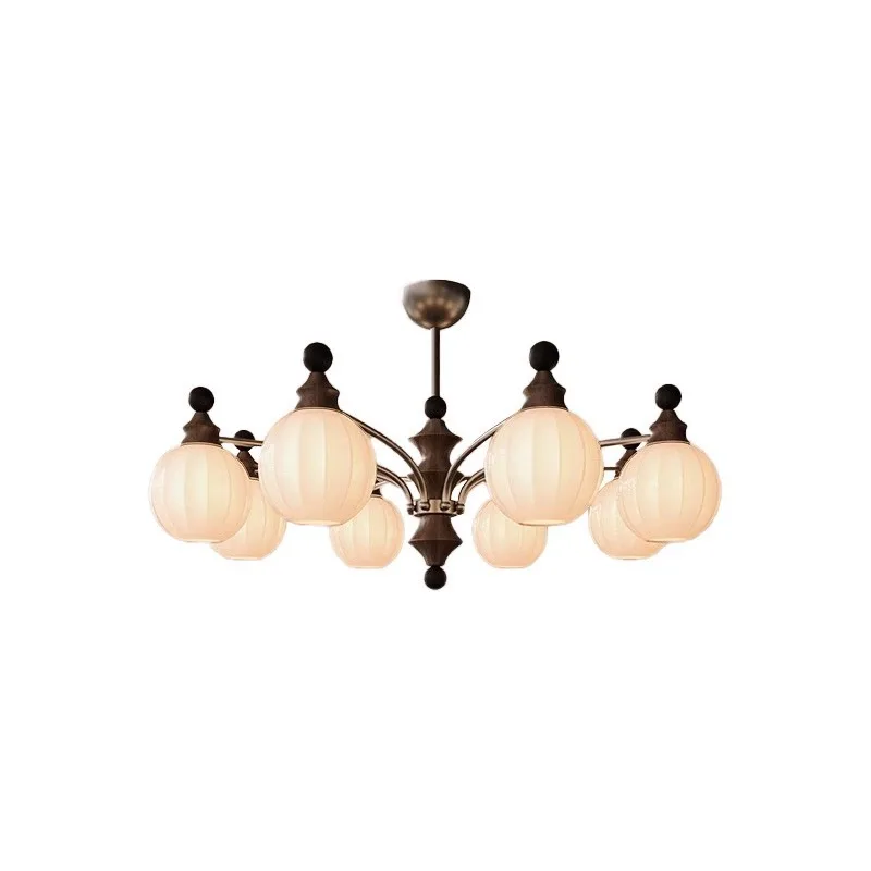 

French medieval main living room chandelier American retro Nanyang wind 2025 new high-end sensing lighting Zhongshan lamps