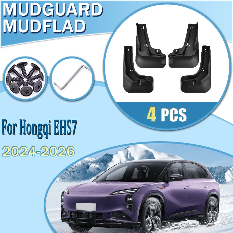 

Car Mudguard For Hongqi EHS7 Tiangong 08 2024 2025 2026 Mudguards MudFlaps Fender Guards Dust-proof Splash Protect Accessorsory