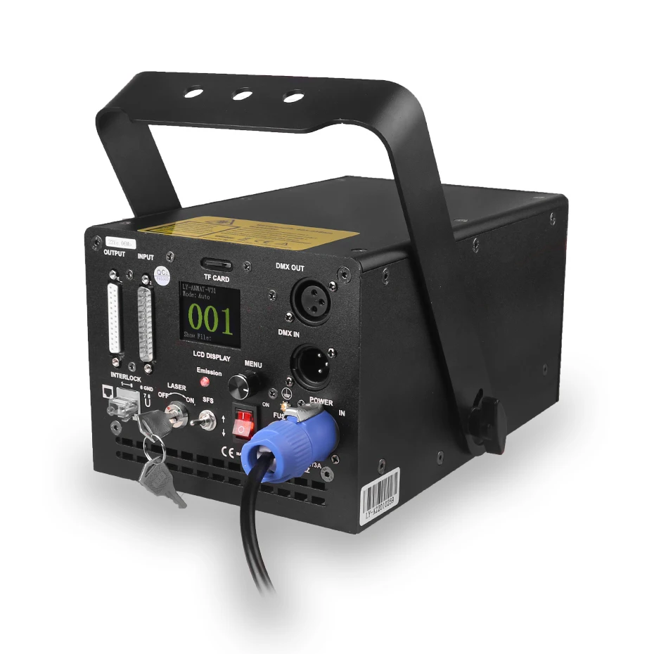 ALIEN ILDA SD Card 2W 3W RGB Animation Beam Scanner Laser Light Projector with Analog Modulation DJ Disco Party Bar Stage Lamp