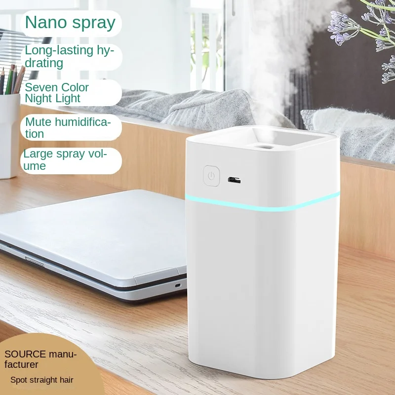 260ml USB Air Humidifier Household Heavy Fog Small Car Humidifier Mini Silent Desktop Humidifier Bedroom Aroma Diffuser