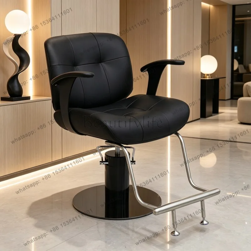 LSModern Aesthetic Hair Barber Luxury Shop Hair Barber Fashionable Design Sillas De Barbería Profesional Commercial Furniture