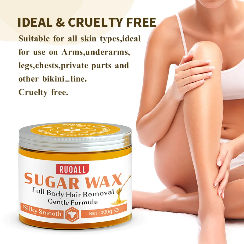 Cera depilatória de mel para homens e mulheres, depilação de biquíni brasileiro para mão, rosto, pernas, corpo, cera de remoção perfeita