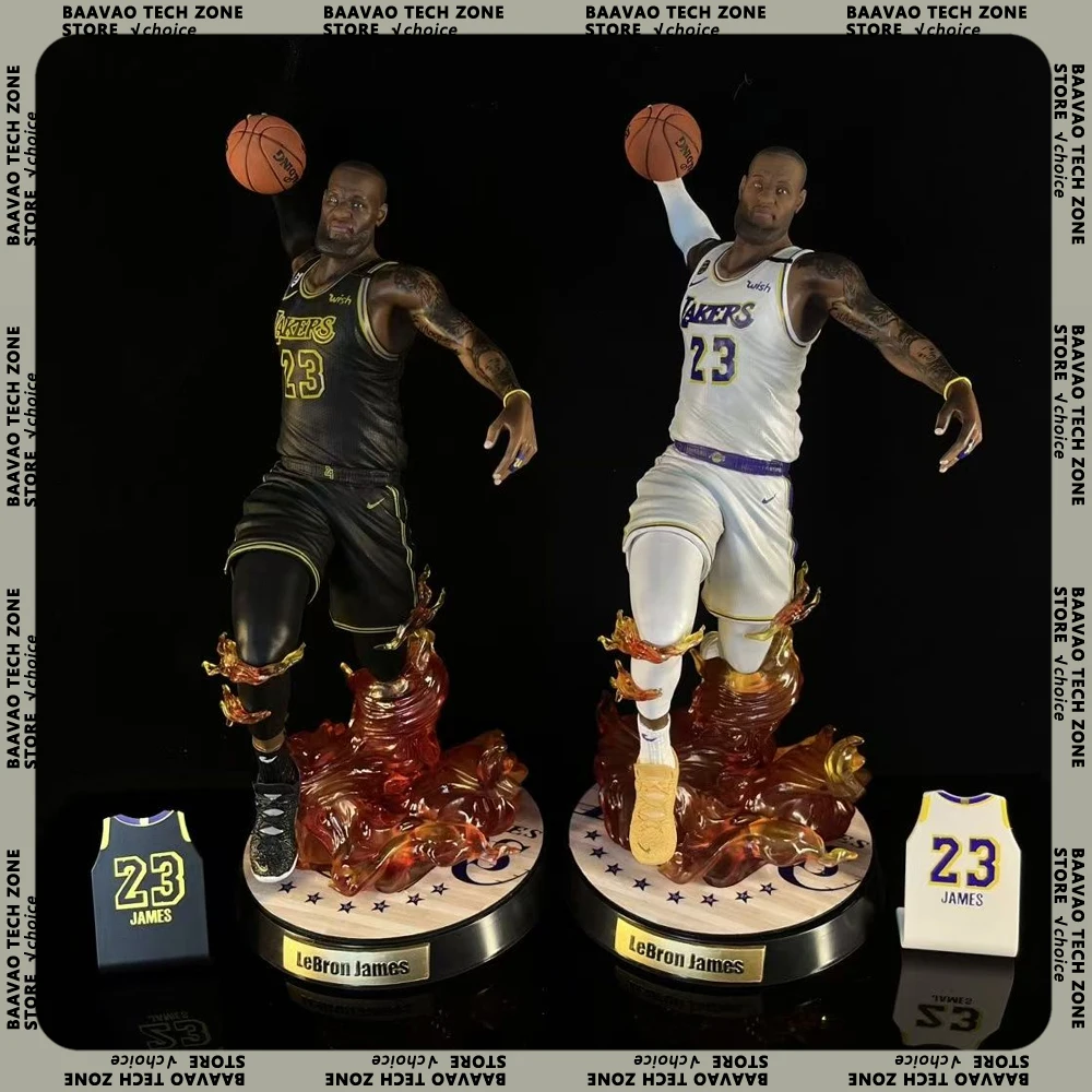 Figura de estrella de baloncesto de la NBA Lebron James, modelo de soldado de estrella, colección de estatuas de Pvc, muñeca, decoración de escritorio, juguete, regalo de cumpleaños para niños