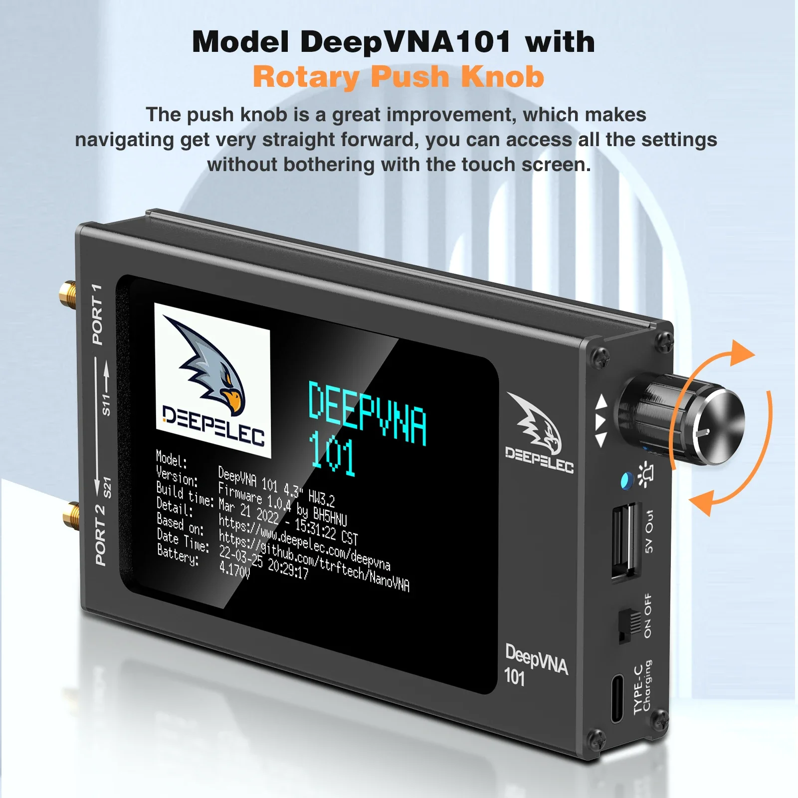 DeepVNA 101 Vector Network Analyzer 4.3 \