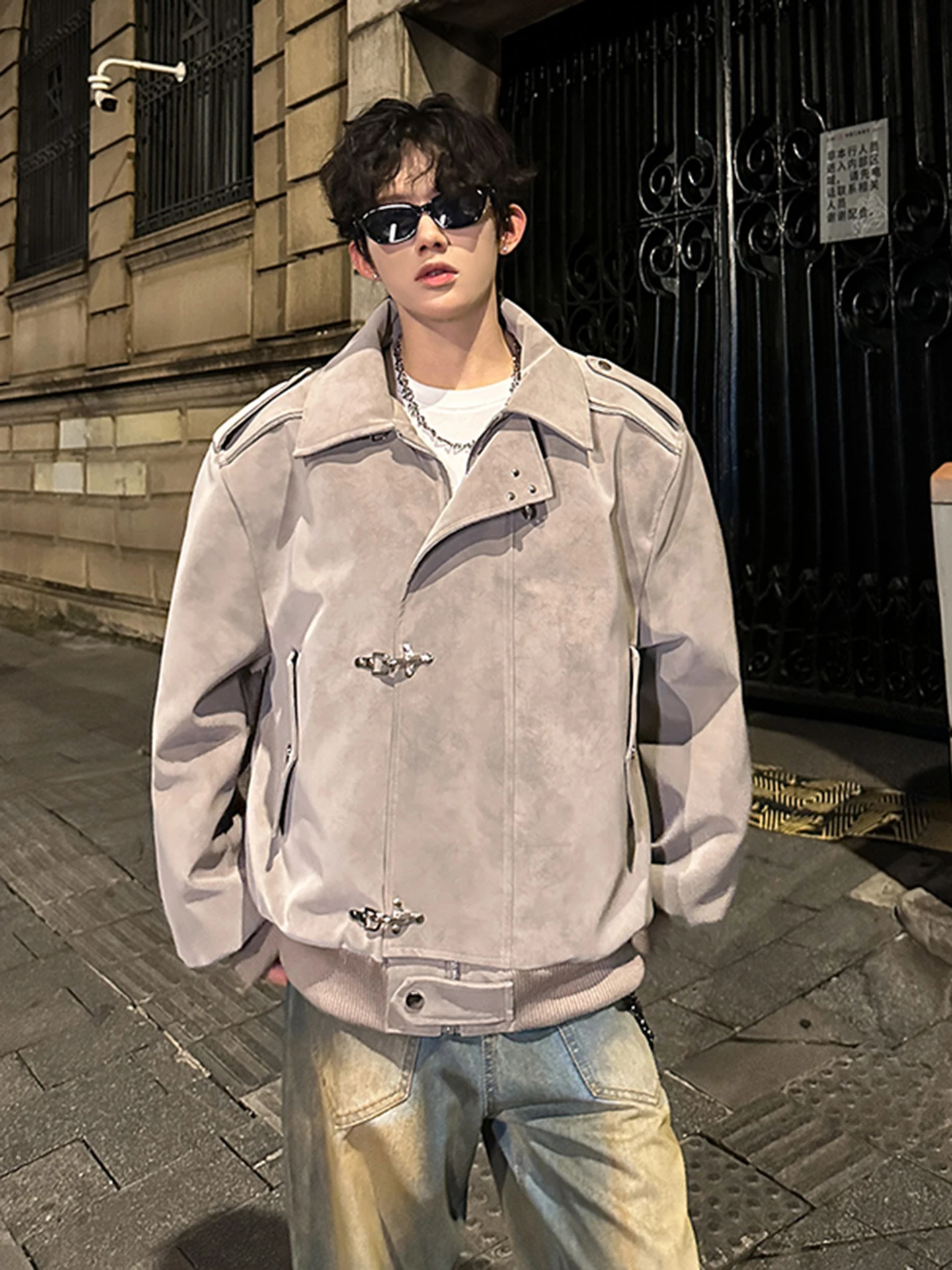 

Мужская кожаная куртка в стиле ретро в американском стиле Sle ort, зимнее теплое хлопковое пальто с защитой от холода, рабочая одежда Plane Bule, хлопковая одежда...