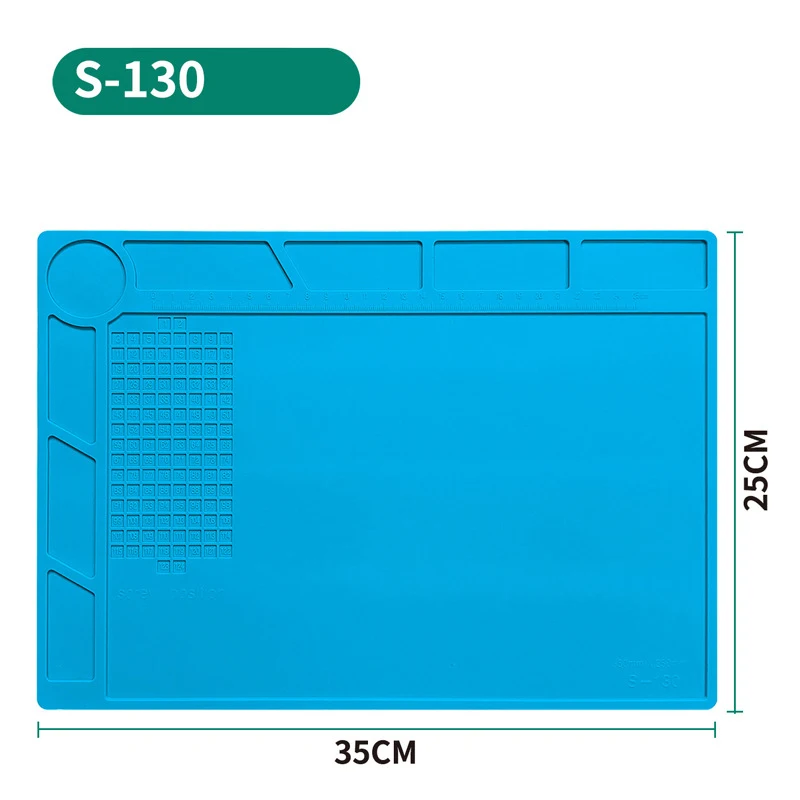 Electronic Repair Pad Motherboard Thickened Magnetic Anti-static ESD Soldering Silicone Mat Temperature Resistant Repair Tool